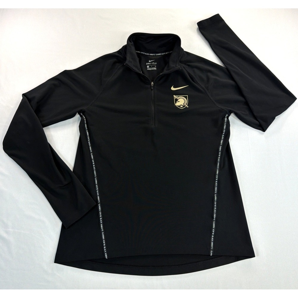 Nike Army Black Knights Quarter Zip Pullover Womens Small Dri Fit Athletic Top